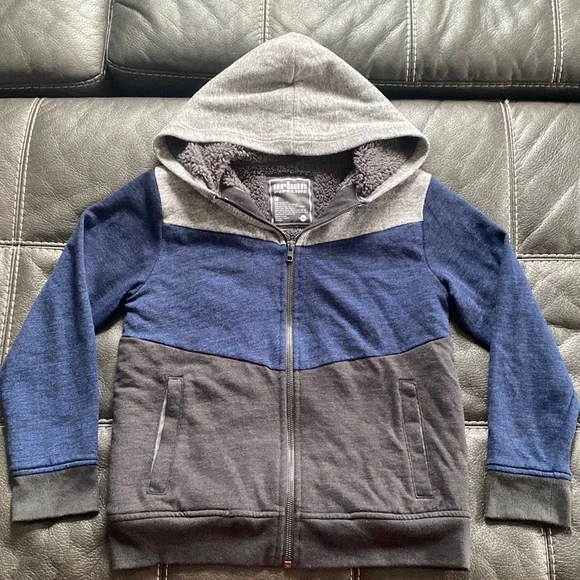 Urban Pipeline Sherpa Fleece Hoodie Mens Urban Pipeline Boys